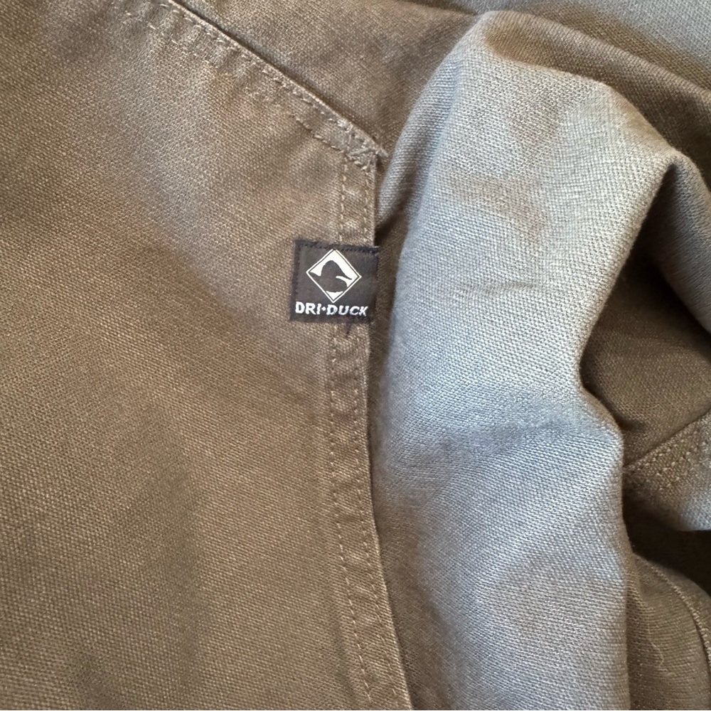 Dri Duck Power Move Force Bomber Lined Green Canvas Workwear Jacket Size 3XL - Picture 5 of 6